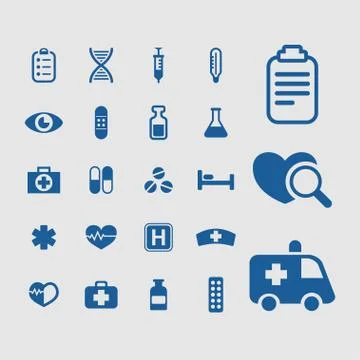 Medical icons Stock Illustration
