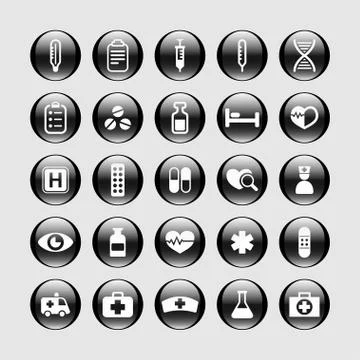 Medical icons Stock Illustration
