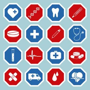 Medical icons Stock Illustration