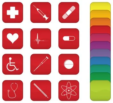Medical Icons Stock Photos