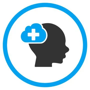 Medical Idea Rounded Icon Illustrazione stock