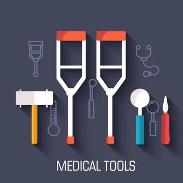 Medical illustrations concepts background. Vector design ideas Stock Illustration
