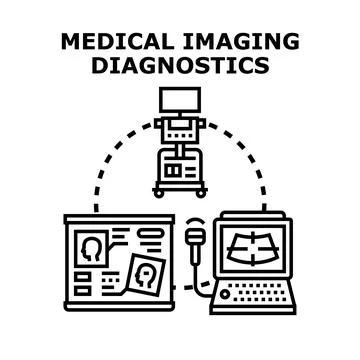 Medical imaging diagnostics technology for patient health examination Stock-Illustration