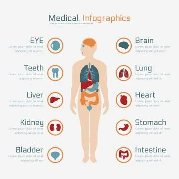 Medical infographic , eps10 vector format Stockillustratie