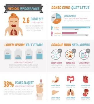 Medical Infographics , eps10 vector format Illustrazione stock