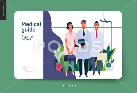 Medical insurance template - medical guide Stock Illustration