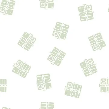 Medical kit glyph seamless pattern Stockillustratie