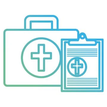 Medical kit with order Illustrazione stock