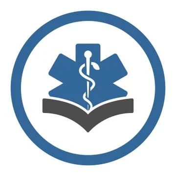 Medical Knowledge Rounded Vector Icon Stock Illustration