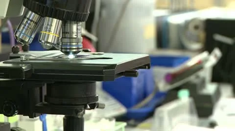 Medical lab - detail shot Stock Footage