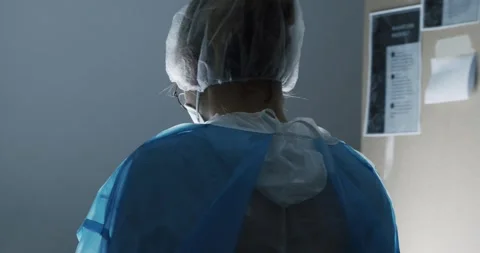 Medical lab worker performing COVID 19 tests in Berlin Oct 25 2020 Stock Footage 331149671