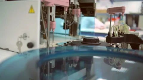 An medical laboratory. Testing water. 스톡 동영상 62560109