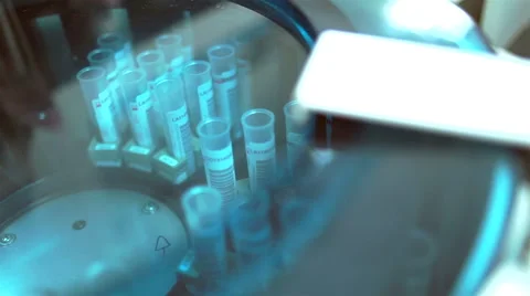 An medical laboratory. Testing water. Stock-Footage 62560367