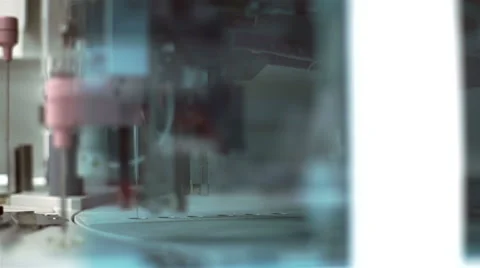 An medical laboratory. Testing water. Видео 62560398
