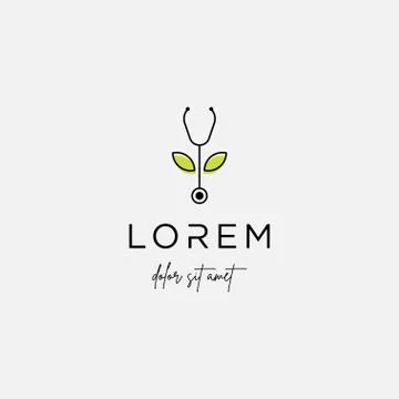Medical leaf logo design vector nature medicine icon Stock Illustration