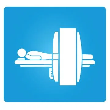 Medical machine, scanner Illustrazione stock