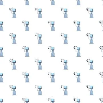 Medical machine technology seamless pattern background Stock Illustration