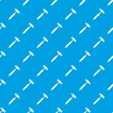 Medical mallet pattern vector seamless blue Illustrazione stock