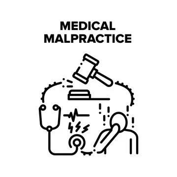 Medical Malpractice Error Vector Concept Stockillustratie