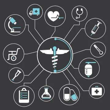 Medical management Stock Illustration