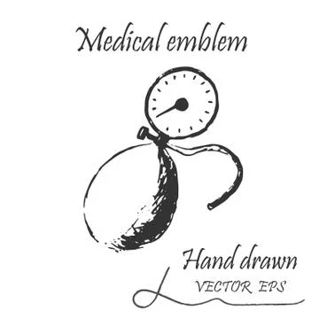 Medical manometer Stock Illustration