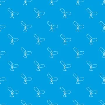 Medical marijuana pill pattern seamless blue Stock Illustration