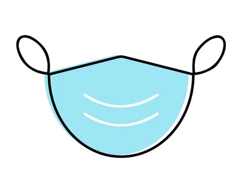 Medical mask Stock Illustration