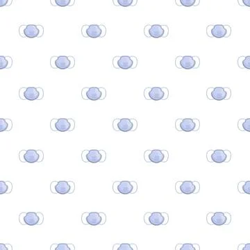 Medical mask pattern creating seamless health protection backdrop Stock Illustration