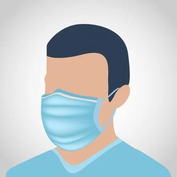 Medical mask vector Stock Illustration