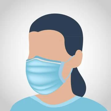 Medical mask vector Stock Illustration