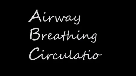 Medical Mnemonic ABC Airway, Breathing, ... | Stock Video | Pond5