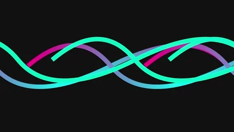 Medical Molecule DNA Explainer Abstract White Background Stock Footage 335032252