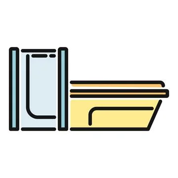 Medical mri scanner machine for diagnostics icon Stock Illustration