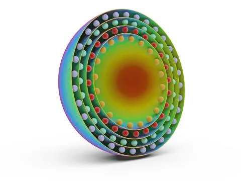 Medical nanoparticle, artwork Stock Illustration