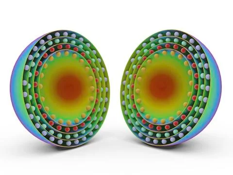 Medical nanoparticle, artwork Stock Illustration