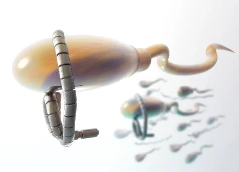 Medical nanorobots, artwork Stock Illustration
