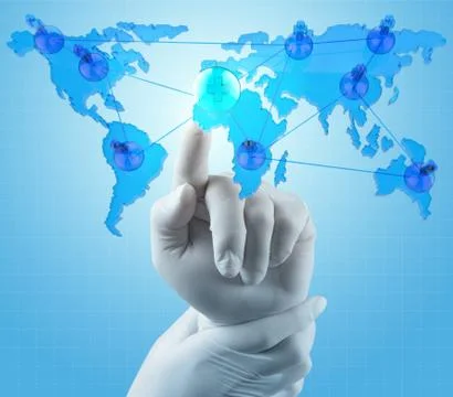 Medical network concept Иллюстрация