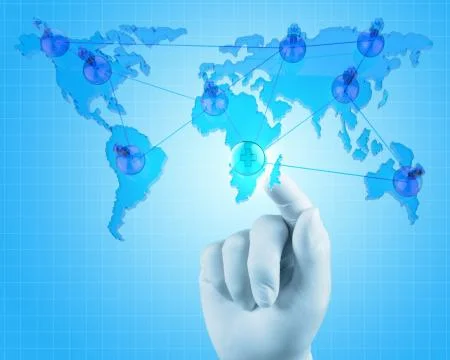 Medical network concept Stock-Illustration