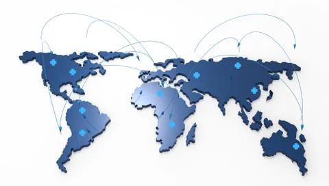 Medical network as concept Stock Illustration