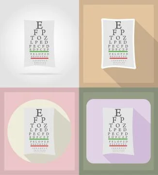 Medical objects and equipment flat icons illustration Stock Illustration