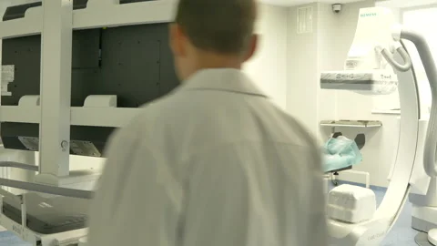 Medical operating table Stock Footage 221519209