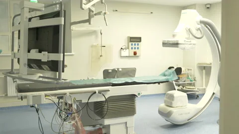 Medical operating table Stock Footage 221519210