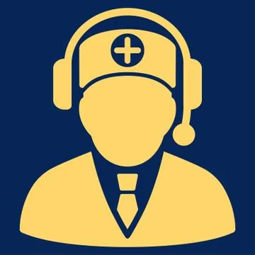 Medical Operator Icon Stock Illustration
