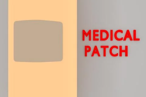 MEDICAL PATCH concept Stock Illustration