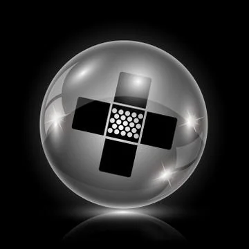 Medical patch icon Ilustración de archivo