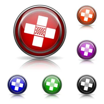 Medical patch icon Ilustración de archivo