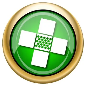 Medical patch icon Ilustración de archivo