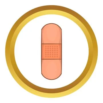 Medical patch icon Ilustración de archivo