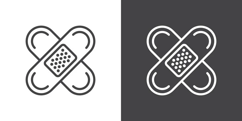 Medical patch icon Stock Illustration