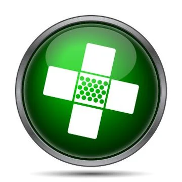 Medical patch icon. Internet button on white background.. Stock Illustration